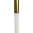kelvo® GLOW 61679 Μοντέρνο Κρεμαστό Φωτιστικό Οροφής LED 18W 1800lm 360° AC 220-240V IP20 Ρυθμιζόμενο Λευκό CCT με On/Off 2700K/4500K/6000K - Lumileds SMD Chip - Χρυσό Πλατίνα & Λευκό Νήμα - Μ20 x Π5 x Υ60cm - 3 Χρόνια Εγγύηση
