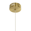 kelvo® GLOW 61681 Μοντέρνο Κρεμαστό Φωτιστικό Οροφής LED 24W 2400lm 360° AC 220-240V IP20 Ρυθμιζόμενο Λευκό CCT με On/Off 2700K/4500K/6000K - Lumileds SMD Chip - Χρυσό Πλατίνα & Λευκό Νήμα - Μ30 x Π30 x Υ70cm - 3 Χρόνια Εγγύηση