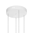kelvo® VENOM 61192 Μοντέρνο Κρεμαστό Φωτιστικό Οροφής LED 150W 17659lm 120° AC 220-240V IP20 Ρυθμιζόμενο Λευκό CCT με Χειριστήριο από 2700K έως 6000K Dimmable - Lumileds SMD Chip - Λευκό Ματ - Μ150 x Π90 x Υ60cm - 3 Χρόνια Εγγύηση