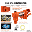 Αντλία μεταφοράς καυσίμου VEVOR, 12V DC 16 GPM 1/4 HP, Αντλία εξαγωγής βενζίνης με αυτόματο ακροφύσιο, σωλήνα εκκένωσης και σωλήνα αναρρόφησης για βενζίνη, ντίζελ, κηροζίνη, μείγματα αιθανόλης και μεθανόλης και βιοντίζελ