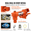 Αντλία μεταφοράς καυσίμου VEVOR, 12V DC 20 GPM 1/4 HP, Αντλία εξαγωγής βενζίνης με αυτόματο ακροφύσιο, σωλήνα εκκένωσης και σωλήνα αναρρόφησης για βενζίνη, ντίζελ, κηροζίνη, μείγματα αιθανόλης και μεθανόλης και βιοντίζελ