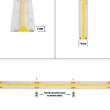 GLOBOSTAR® BEE 70350 Ταινία LED 10W/m 1100lm/m 120° DC 24V IP20 528 x COB Chip/m Ψυχρό Λευκό 6000K Dimmable - Μ500 x Π1 x Υ0.2cm - Ρολό 5 Μέτρων - 5 Χρόνια Εγγύηση