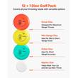 Σετ Disc Golf VEVOR, 12 τεμάχια ιπτάμενοι δίσκοι για αρχάριους, Σετ εκκίνησης Disc Golf, με Putter, Μεσαίας εμβέλειας, Driver, Συμπεριλαμβανομένου μίνι μαρκαδόρου, Φορητό σακίδιο πλάτης, για εξωτερική αυλή, γκαζόν, παραλία και πάρκο