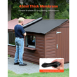 Ρολοειδής στέγη VEVOR, 15 x 20 ft, στέγη από καουτσούκ EPDM 45 mil, μεγάλη διάρκεια ζωής και αντοχή στις καιρικές συνθήκες, αντοχή σε σκληρές θερμοκρασίες, ευέλικτη και εύκολη εγκατάσταση, υπόστρωμα στέγης για τροχόσπιτα, στέγες, λίμνες