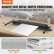 Φρένο VEVOR Box and Pan, 1220 mm ± 15 mm, Φρένο κάμψης λαμαρίνας 0-130 μοίρες, Φορητός μίνι κουρμπαδόρος μετάλλου με λαβή ισχύος από χάλυβα χαμηλού άνθρακα 20 Gauge και αλουμίνιο 14 Gauge, για κάμψη μετάλλου