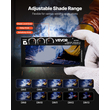 Φακός συγκόλλησης VEVOR με αυτόματη σκίαση 108 x 51 mm, ρυθμιζόμενος φακός συγκόλλησης True Color σε απόχρωση 5-13 με διπλούς αισθητήρες τόξου, συμβατός με τα περισσότερα κράνη συγκόλλησης για εφαρμογές TIG, MIG, MMA