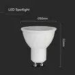 V-TAC - Φωτιστικό LED Chip CREE GU10 6W 38° 4000K Ρυθμιζόμενο