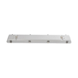 GLOBOSTAR® VIGAS 999-0250 Γραμμικό Βιομηχανικό Φωτιστικό Σκαφάκι Tri-Proof με Μεταλλικά Clips για 2 x Λάμπες T8 G13 90cm Τύπου Φθορίου LED Τροφοδοσίας Ενός Άκρου 120° AC 220-240V Αδιάβροχο IP65 - Γκρι με Διάφανο Κάλυμμα Πλαστικό PC - Μ100 x Π15 x Υ10cm