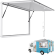 Παράθυρο VEVOR Concession 152x92 cm, Πλαίσιο αλουμινίου για φορτηγό τροφίμων, Παράθυρο σερβιρίσματος με βάση έως 85 μοίρες με πόρτα τέντας και γάντζο έλξης, Ανθεκτικό στο νερό της βροχής για ρυμουλκούμενο παραχώρησης
