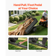 Τρέιλερ VEVOR Garden Utility, 17 κυβικά πόδια και χωρητικότητα 272 κιλών, Τρέιλερ μεταφοράς ATV και UTV, Χαλύβδινο καρότσι ρυμούλκησης με ελαστικά 16", Χειροκίνητο τράβηγμα ή ποδοκίνητο ποδοκίνητο, Ρυμουλκούμενα βαρέως τύπου για χλοοκοπτικό τρακτέρ