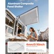 Παράθυρο VEVOR Concession 92x92 cm, Παράθυρο σέρβις από κράμα αλουμινίου για φορτηγό τροφίμων, Παράθυρο σερβιρίσματος με βάση έως 85 μοίρες με 4 συρόμενα παράθυρα, τέντα και γάντζο έλξης, για ρυμουλκούμενα μεταφοράς