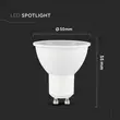 V-TAC - Φωτιστικό LED Chip CREE GU10 7,5W 38° 6500K