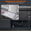 Παγοθήκη VEVOR Drop-in, 28"Μ x 16"Π x 17"Υ, Ψυγείο πάγου από ανοξείδωτο ατσάλι, Επαγγελματικός κάδος πάγου με αρθρωτό κάλυμμα, Μπάρα πάγου κουζίνας εξωτερικού χώρου 40 λίτρων, Συμπεριλαμβάνεται σωλήνας αποστράγγισης και τάπα αποστράγγισης, για κρύο κρασί και μπύρα