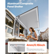 Παράθυρο VEVOR Concession 152x92 cm, Παράθυρο σέρβις από κράμα αλουμινίου για φορτηγό τροφίμων, Παράθυρο σερβιρίσματος με βάση έως 85 μοίρες με 4 συρόμενα παράθυρα, πόρτα τέντας και γάντζο έλξης, για ρυμουλκούμενα μεταφοράς