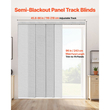 Στόρια VEVOR Panel Track, Επεκτεινόμενη ράγα από 116 cm έως 218 cm Π, Κουρτίνες με δυνατότητα περικοπής έως 243 cm Υ, Ρυθμιζόμενα κάθετα στόρια για συρόμενες πόρτες, Πόρτες βεράντας, Διαχωριστικό δωματίου, Παράθυρο, Γκρι