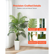 Τεχνητός φοίνικας Areca VEVOR 1524 mm, Τροπικά φυτά ψεύτικου φοίνικα με ψηλή λευκή γλάστρα, Φυτό μεταξιού δαπέδου σε γλάστρα, Μεγάλα δέντρα για διακόσμηση σπιτιού, γραφείου, σαλονιού, θέρμανση σπιτιού, εσωτερική και εξωτερική