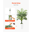 Τεχνητός φοίνικας Areca VEVOR 1524 mm, Τροπικά φυτά ψεύτικου φοίνικα με ψηλή λευκή γλάστρα, Φυτό μεταξιού δαπέδου σε γλάστρα, Μεγάλα δέντρα για διακόσμηση σπιτιού, γραφείου, σαλονιού, θέρμανση σπιτιού, εσωτερική και εξωτερική