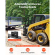 Πλαίσιο πιρουνιού παλέτας VEVOR Skid Steer, Ονομαστική χωρητικότητα 1814 kg, Προσαρτήματα πλαισίου πιρουνιού παλέτας 115 cm με δέκτη ρυμούλκησης 50,8 mm και μανίκια λόγχης, Κατάλληλο για φορτωτές τρακτέρ γρήγορης σύνδεσης, Μόνο πλαίσιο