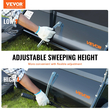Σκούπα γκαζόν VEVOR Tow Back Lawn, Σκούπα γκαζόν 127 cm με τράβηγμα, Συλλέκτης φύλλων και χόρτου μεγάλης χωρητικότητας 26 κυβικών ποδιών, Σούπα κήπου βαρέως τύπου με ρυθμιζόμενο ύψος σάρωσης για αυλή, γκαζόν, αγρόκτημα