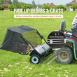 Σκούπα γκαζόν VEVOR Tow Back Lawn, Σκούπα γκαζόν 127 cm με τράβηγμα, Συλλέκτης φύλλων και χόρτου μεγάλης χωρητικότητας 26 κυβικών ποδιών, Σούπα κήπου βαρέως τύπου με ρυθμιζόμενο ύψος σάρωσης για αυλή, γκαζόν, αγρόκτημα