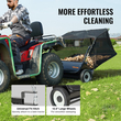 Σκούπα γκαζόν VEVOR Tow Back Lawn, Σκούπα γκαζόν 127 cm με τράβηγμα, Συλλέκτης φύλλων και χόρτου μεγάλης χωρητικότητας 26 κυβικών ποδιών, Σούπα κήπου βαρέως τύπου με ρυθμιζόμενο ύψος σάρωσης για αυλή, γκαζόν, αγρόκτημα