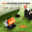Αντλία μεταφοράς νερού VEVOR, 12V DC 23 L/min (360 GPH) 75W (1/10HP), Φορητή ηλεκτρική αντλία με κιτ σωλήνα αναρρόφησης 183cm / 6 ft, πτερωτή, φίλτρο αναρρόφησης, για κήπο, βαρέλι βροχής, πισίνα, λίμνη, υδρομασάζ, αποστράγγιση ενυδρείου