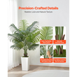 Τεχνητός φοίνικας Areca VEVOR 1524 mm, Τροπικά φυτά ψεύτικου φοίνικα με ψηλή λευκή γλάστρα, Φυτό μεταξιού δαπέδου σε γλάστρα, Μεγάλα δέντρα για διακόσμηση σπιτιού, γραφείου, σαλονιού, ζέσταμα σπιτιού, εσωτερικού χώρου, εξωτερικού χώρου