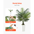 Τεχνητός φοίνικας Areca VEVOR 1524 mm, Τροπικά φυτά ψεύτικου φοίνικα με ψηλή λευκή γλάστρα, Φυτό μεταξιού δαπέδου σε γλάστρα, Μεγάλα δέντρα για διακόσμηση σπιτιού, γραφείου, σαλονιού, ζέσταμα σπιτιού, εσωτερικού χώρου, εξωτερικού χώρου