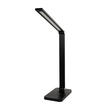 GLOBOSTAR® TEBLA 60482 Μοντέρνο Επιτραπέζιο Φωτιστικό Γραφείου με Ασύρματη Φόρτιση 5W 1A LED 5W 500lm 120° AC 220-240V IP20 Ρυθμιζόμενο Λευκό CCT με Αφή 2700K/4500K/6000K Dimmable - Bridgelux SMD Chip - Μαύρο - Μ11 x Π31 x Υ52cm - 2 Χρόνια Εγγύηση