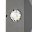 kelvo® ARKOS KLV-101-0111 Μοντέρνο Φωτιστικό Τοίχου - Απλίκα LED 8W 840lm 15° AC 220-240V Αδιάβροχο IP65 Θερμό Λευκό 2700K - Lumileds COB Chip & TÜV SÜD Driver - Γκρι Ανθρακί Ματ - Μ14 x Π5.5 x Υ14cm - 5 Χρόνια Εγγύηση