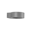 kelvo® AURA KLV-101-0114 Μοντέρνο Φωτιστικό Τοίχου - Απλίκα LED 7W 875lm 45° AC 220-240V Αδιάβροχο IP65 Θερμό Λευκό 2700K - Bridgelux COB Chip & TÜV SÜD Driver - Γκρι Ανθρακί Ματ - Μ15 x Π13 x Υ4.5cm - 5 Χρόνια Εγγύηση