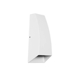 kelvo® FLUX KLV-101-0121 Μοντέρνο Φωτιστικό Τοίχου - Απλίκα LED 6W 750lm 30° AC 220-240V Αδιάβροχο IP65 Θερμό Λευκό 2700K - Bridgelux COB Chip & TÜV SÜD Driver - Λευκό Ματ - Μ5 x Π8.5 x Υ17cm - 5 Χρόνια Εγγύηση
