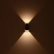 kelvo® FLUX KLV-101-0120 Μοντέρνο Φωτιστικό Τοίχου - Απλίκα LED 6W 750lm 30° AC 220-240V Αδιάβροχο IP65 Θερμό Λευκό 2700K - Bridgelux COB Chip & TÜV SÜD Driver - Γκρι Ανθρακί Ματ - Μ5 x Π8.5 x Υ17cm - 5 Χρόνια Εγγύηση