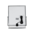 GLOBOSTAR® LUMOVOX 73069 Προβολέας LED 300W 15000lm 120° DC 5V με Φωτοβολταϊκό Panel 5V 20W & Επαναφορτιζόμενη Μπαταρία Li-ion 3.2V 15000mAh Αδιάβροχο IP67 Ψυχρό Λευκό 6000K - 360 x SMD2835 Sanan Chip - Γκρι Ανθρακί - Μ37 x Π7.5 x Υ27cm - 2 Χρόνια Εγγύηση