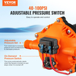 Αντλία διαφράγματος νερού VEVOR, 12V DC, ροή 5,5 GPM, ονομαστική πίεση 70 PSI (ρυθμιζόμενη 40-100 PSI), αντλία ψεκασμού αυτόματης αναρρόφησης 1/2" MNPT με διακόπτη πίεσης για γκαζόν RV Camper Marine Boat, πιστοποιημένη από την FCC