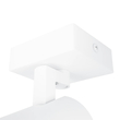 kelvo® SPOTA KLV-101-0135 Μοντέρνο Κινούμενο Φωτιστικό Σποτ Οροφής με Ντουί 1 x GU10 90° AC 220-240V IP20 - Λευκό Ματ - Μ7 x Π6 x Υ14cm