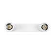 kelvo® SPOTA KLV-101-0137 Μοντέρνο Κινούμενο Φωτιστικό Σποτ Οροφής με Ντουί 2 x GU10 90° AC 220-240V IP20 - Λευκό Ματ - Μ30 x Π6 x Υ14.5cm