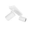 kelvo® SPOTA KLV-101-0137 Μοντέρνο Κινούμενο Φωτιστικό Σποτ Οροφής με Ντουί 2 x GU10 90° AC 220-240V IP20 - Λευκό Ματ - Μ30 x Π6 x Υ14.5cm