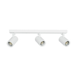 kelvo® SPOTA KLV-101-0139 Μοντέρνο Κινούμενο Φωτιστικό Σποτ Οροφής με Ντουί 3 x GU10 90° AC 220-240V IP20 - Λευκό Ματ - Μ48 x Π6.2 x Υ14cm