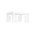 kelvo® SPOTA KLV-101-0147 Μοντέρνο Κινούμενο Φωτιστικό Σποτ Οροφής με Ντουί 4 x GU10 90° AC 220-240V IP20 - Λευκό Ματ - Μ26 x Π26 x Υ14cm