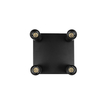kelvo® SPOTA KLV-101-0146 Μοντέρνο Κινούμενο Φωτιστικό Σποτ Οροφής με Ντουί 4 x GU10 90° AC 220-240V IP20 - Μαύρο Ματ - Μ26 x Π26 x Υ14cm