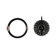 kelvo® ASYMMETRICAL KLV-101-0133 Χωνευτό Downlight Σποτ LED 7W 875lm 15°x30° AC 220-240V IP20 Φυσικό Λευκό 4500K - Bridgelux COB Chip & TÜV SÜD Driver - Μαύρο Ματ - Μ8.3 x Π8.3 x Υ8.16cm / Q7.25cm - 5 Χρόνια Εγγύηση