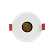 kelvo® PINADO KLV-101-0126 Χωνευτό Downlight Σποτ LED 7W 840lm 15° AC 220-240V IP20 Θερμό Λευκό 2700K - Bridgelux COB Chip & TÜV SÜD Driver - Λευκό Ματ - Μ8.3 x Π8.3 x Υ8.16cm / Q7.25cm - 5 Χρόνια Εγγύηση
