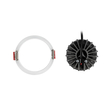 kelvo® PINADO KLV-101-0126 Χωνευτό Downlight Σποτ LED 7W 840lm 15° AC 220-240V IP20 Θερμό Λευκό 2700K - Bridgelux COB Chip & TÜV SÜD Driver - Λευκό Ματ - Μ8.3 x Π8.3 x Υ8.16cm / Q7.25cm - 5 Χρόνια Εγγύηση