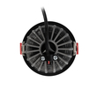 kelvo® PINADO KLV-101-0129 Χωνευτό Downlight Σποτ LED 7W 875lm 15° AC 220-240V IP20 Φυσικό Λευκό 4500K - Bridgelux COB Chip & TÜV SÜD Driver - Μαύρο Ματ - Μ8.3 x Π8.3 x Υ8.16cm / Q7.25cm - 5 Χρόνια Εγγύηση
