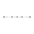 kelvo® SPOTA KLV-101-0143 Μοντέρνο Κινούμενο Φωτιστικό Σποτ Οροφής με Ντουί 5 x GU10 90° AC 220-240V IP20 - Λευκό Ματ - Μ79.5 x Π6.3 x Υ14cm