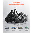 Τσάντες σέλας μοτοσικλέτας VEVOR, 28 L (14 L x 2) Πλαϊνές τσάντες σέλας μεγάλης χωρητικότητας συμβατές με τις περισσότερες μοτοσικλέτες, αδιάβροχη τσάντα ώμου για υπαίθριες αθλητικές αποσκευές μοτοσικλέτας με κάτω λουράκι, μαύρη