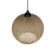 GLOBOSTAR® SOLEI 205-0002 Boho Κρεμαστό Φωτιστικό Οροφής με Ντουί 1 x E27 AC 220-240V IP20 - Μπεζ - M30 x Π30 x Υ35cm
