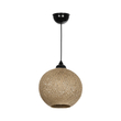 GLOBOSTAR® SOLEI 205-0003 Boho Κρεμαστό Φωτιστικό Οροφής με Ντουί 1 x E27 AC 220-240V IP20 - Μπεζ - M20 x Π20 x Υ25cm