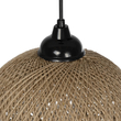 GLOBOSTAR® SOLEI 205-0003 Boho Κρεμαστό Φωτιστικό Οροφής με Ντουί 1 x E27 AC 220-240V IP20 - Μπεζ - M20 x Π20 x Υ25cm